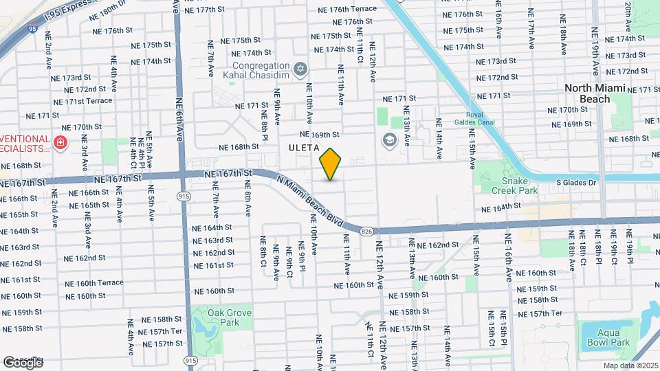 1060 NE 166th St Map and Location Details