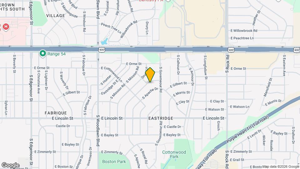 626 S Barlow St Map and Location Details
