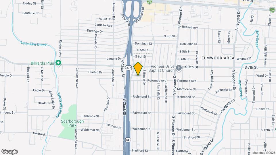 733 S Crockett Dr Map and Location Details