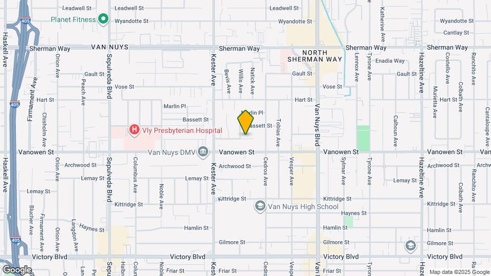 14753 Hartland St Map and Location Details