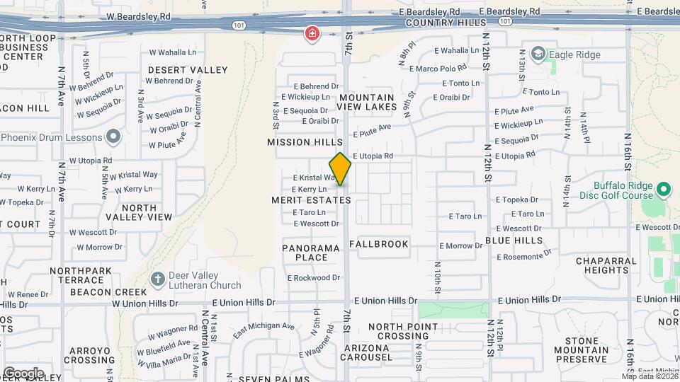 19205 N 6th St Map and Location Details