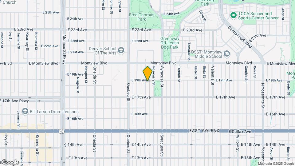 1780 Roslyn St Map and Location Details