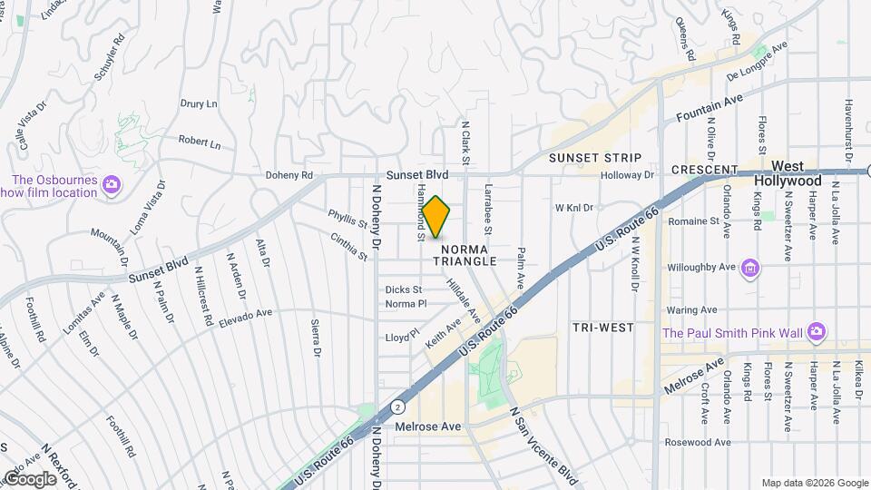 917 Hilldale Ave Map and Location Details