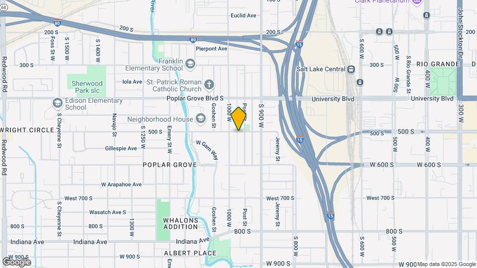 957 W 500 S Map and Location Details