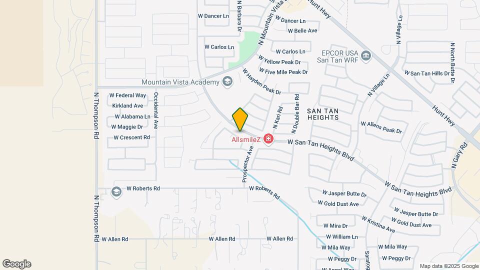 3574 W Mesquite Ave Map and Location Details