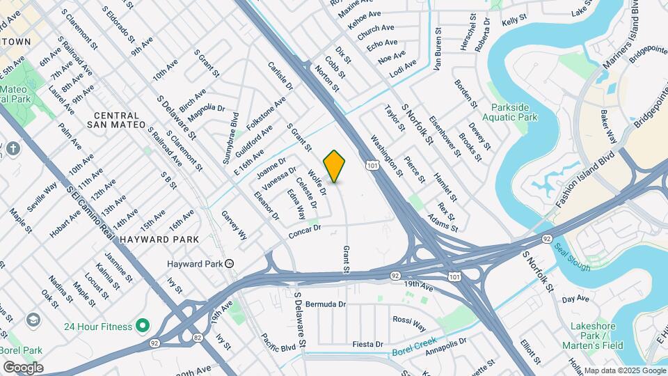 1722 S Grant St Map and Location Details