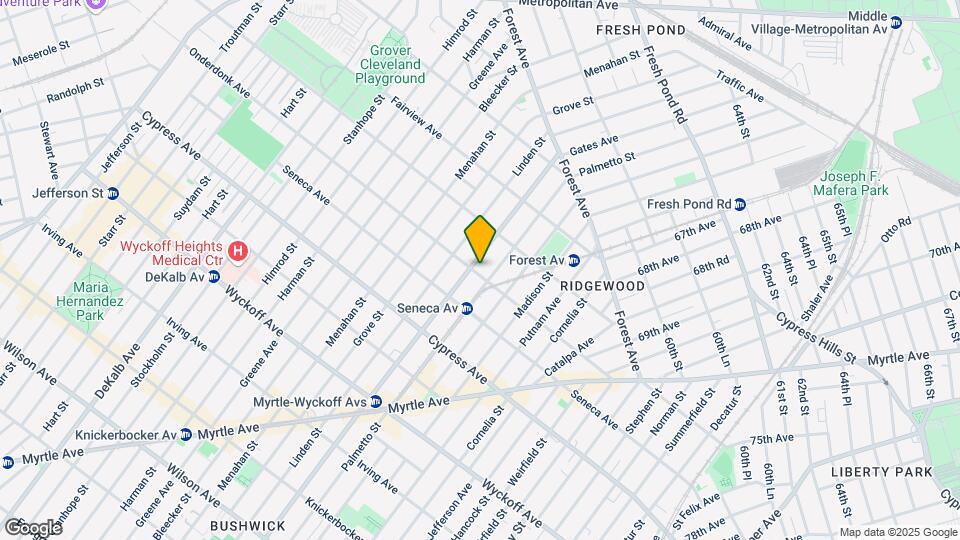 679 Onderdonk Ave Mapa y Detalles de la Ubicación