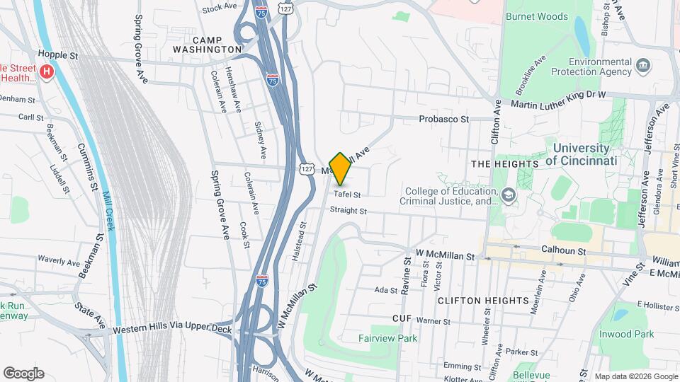 636 Tafel St Map and Location Details