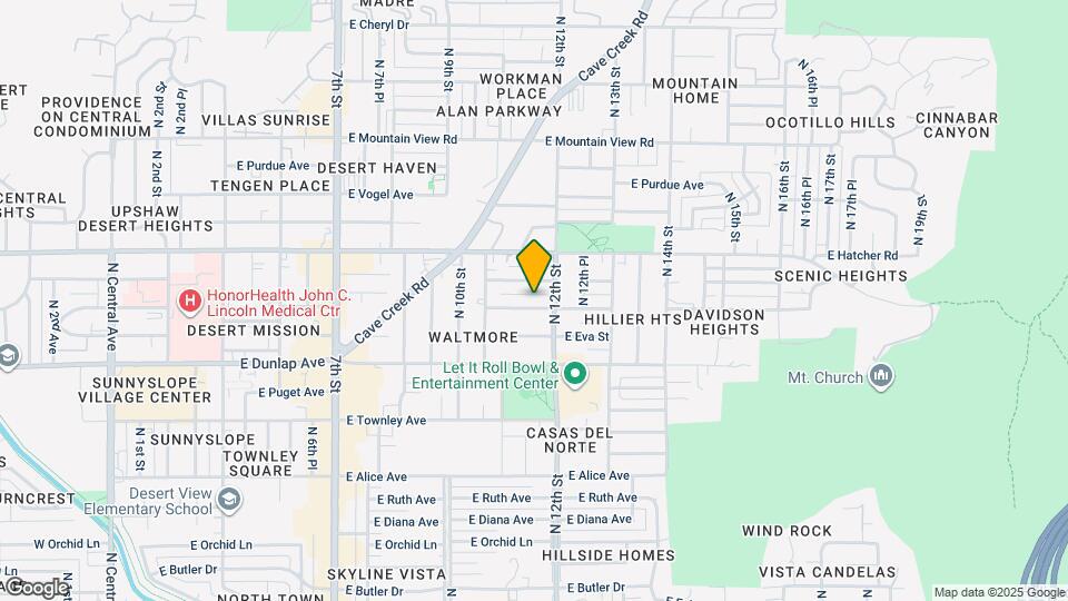 1144 E Mission Ln Map and Location Details