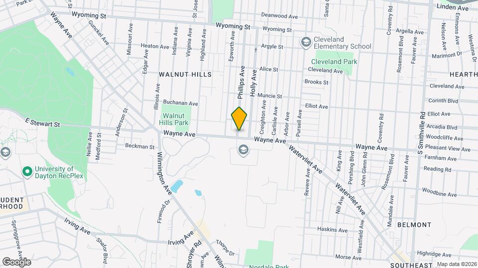 2600 Wayne Ave Map and Location Details