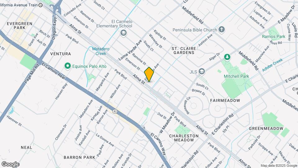 3321-3325 Alma St Mapa y Detalles de la Ubicación