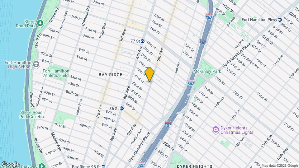 8020 5th Ave, Unit Spacious3bedroominBayRidge,Brooklyn Map and Location Details