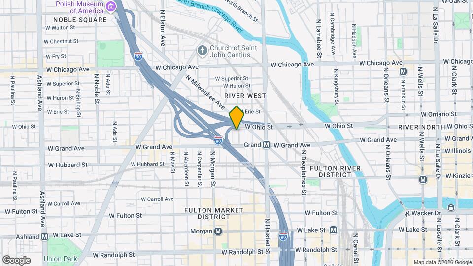 530 N Peoria St Map and Location Details
