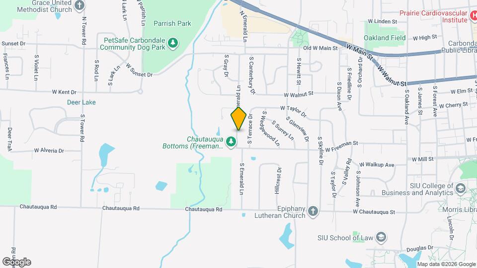 609 S Emerald Ln Map and Location Details