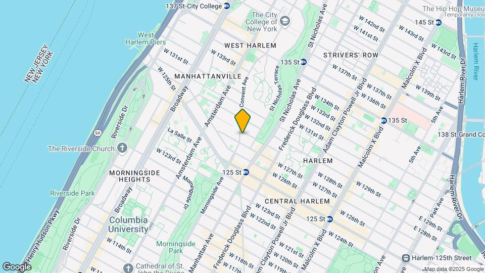 17 Convent Ave Mapa y Detalles de la Ubicación
