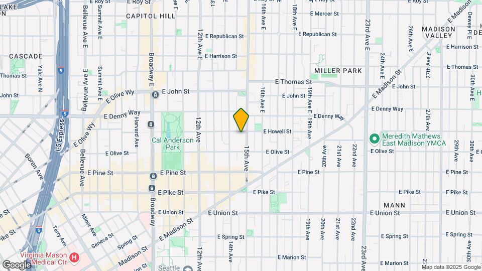 1425 E Howell St Map and Location Details