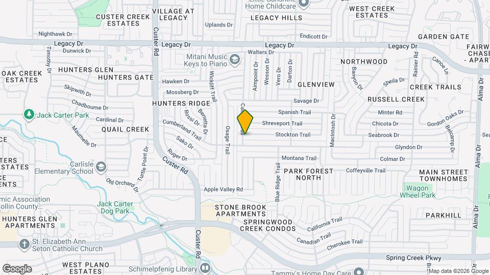 1844 Stockton Trail Map and Location Details