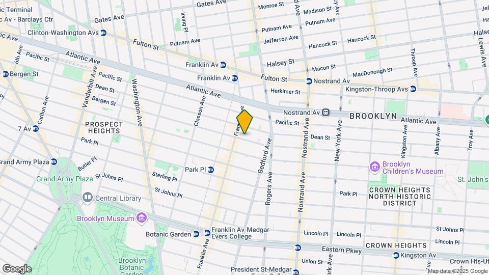 967 Bergen St Map and Location Details