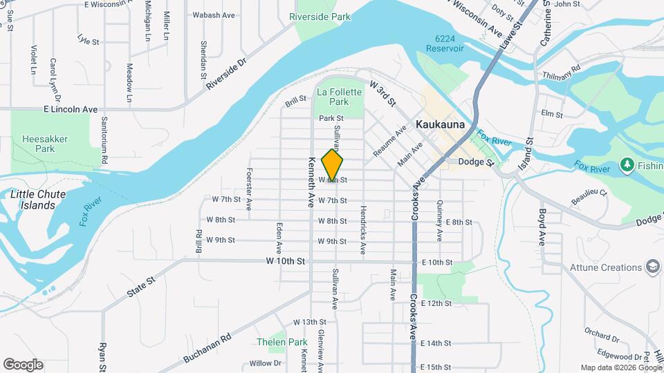 301 W 6th St Map and Location Details