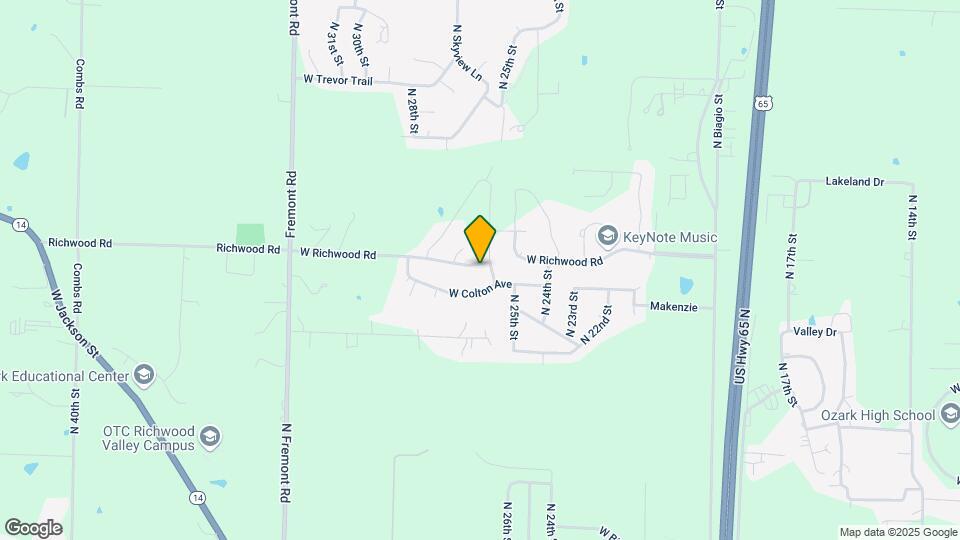 2604 W Richwood Rd Map and Location Details