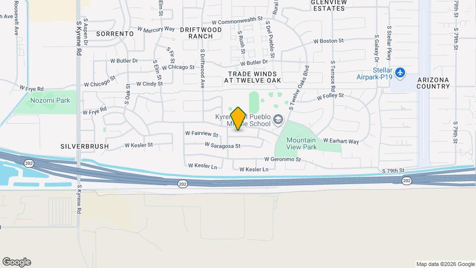 5222 W Fairview St Map and Location Details