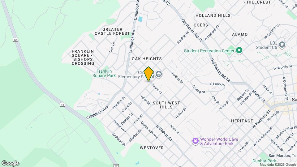 1401 Girard St Map and Location Details