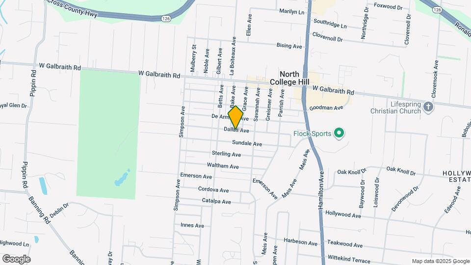 1823 Dallas Ave Map and Location Details