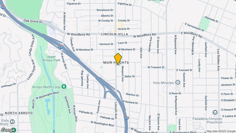 1900 Lincoln Ave Mapa y Detalles de la Ubicación