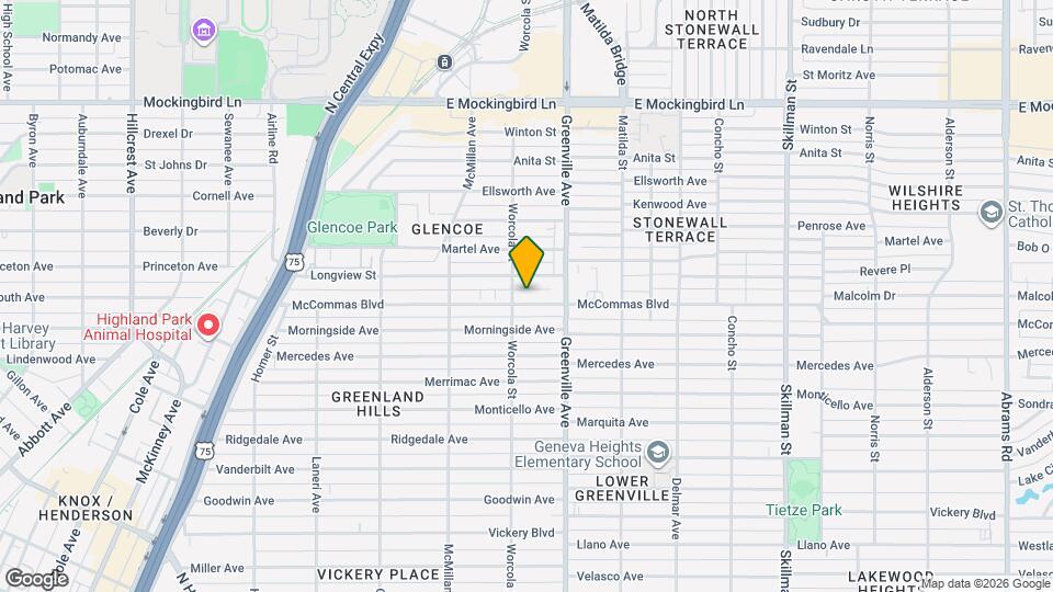 5619 McCommas Blvd Mapa y Detalles de la Ubicación