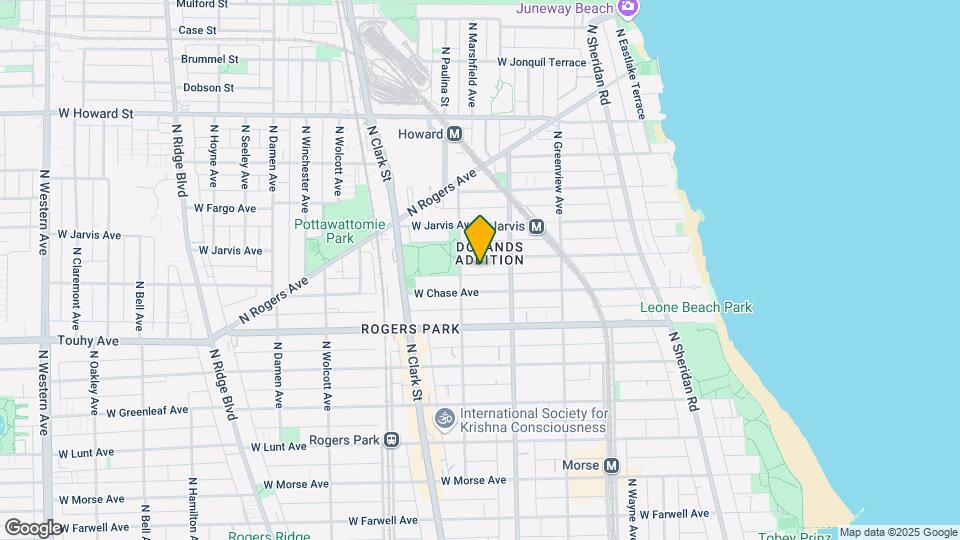 1627-1635 W Sherwin Ave Mapa y Detalles de la Ubicación