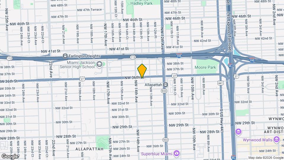 1360 NW 36th St Map and Location Details