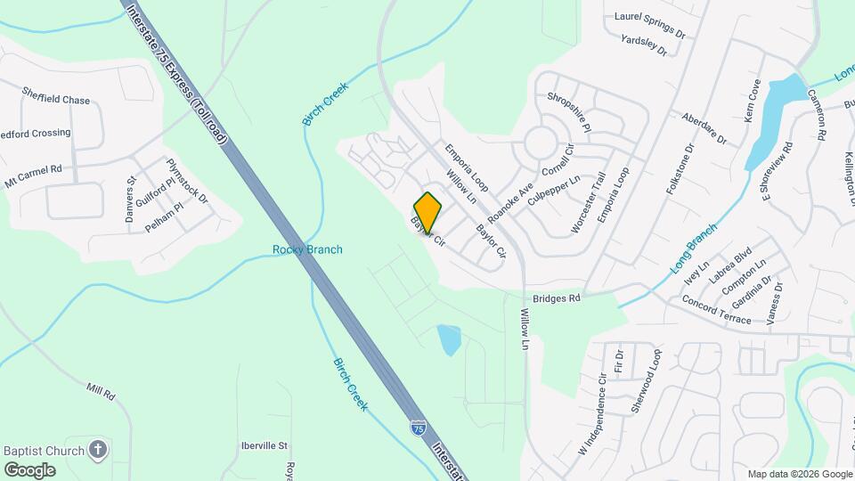 3204 Baylor Cir Map and Location Details