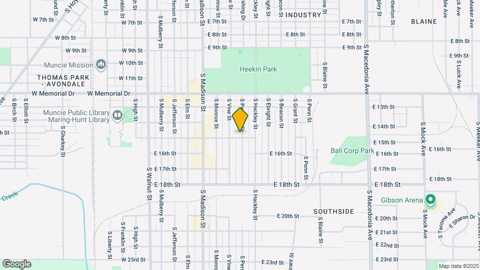 2115 S Pershing Dr Map and Location Details