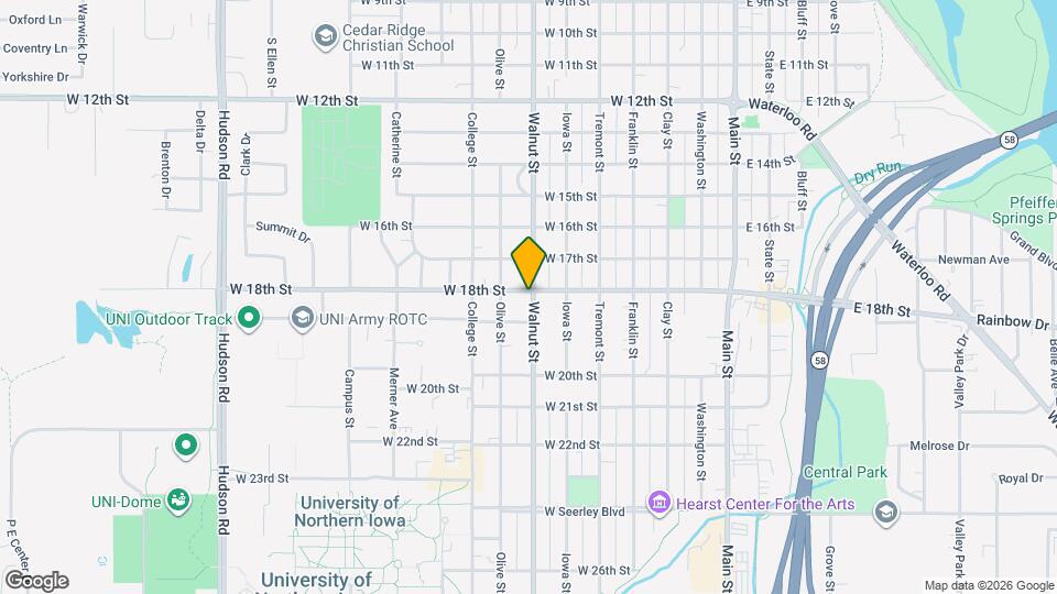 704 W 18th St Map and Location Details