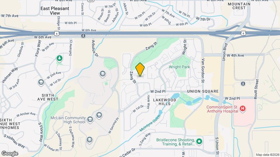 380 Zang St, Unit #6-203 Map and Location Details