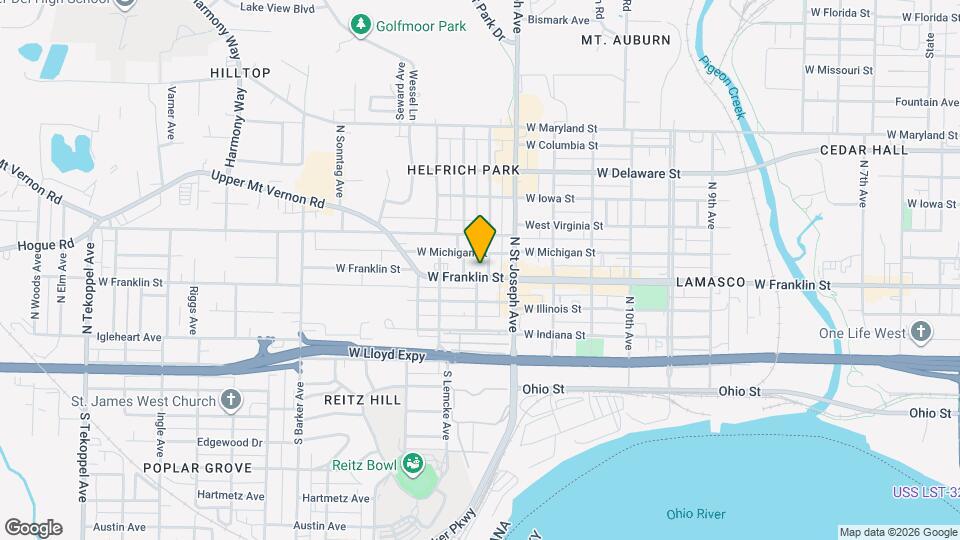2455 W Franklin St Map and Location Details