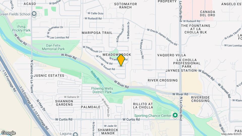 2580 W Sunset Rd Map and Location Details