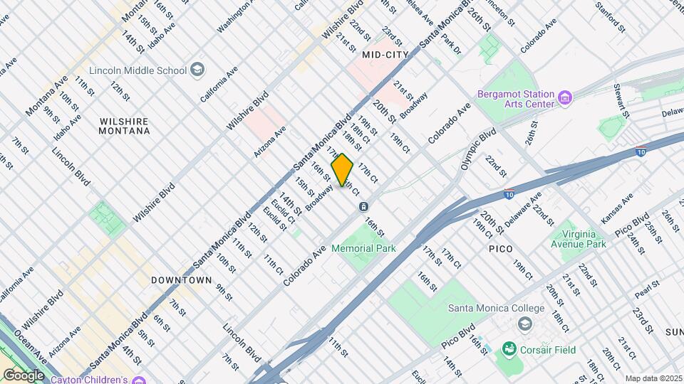 1533 16th St, Unit B Map and Location Details