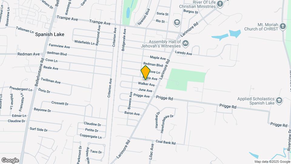 1137 Walker Ave Map and Location Details