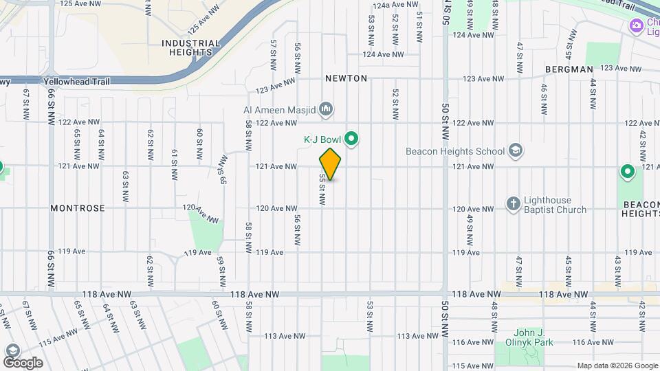 12021-12055 55 St NW Map and Location Details