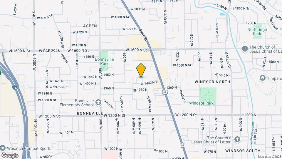 1429 N 550 W St Map and Location Details