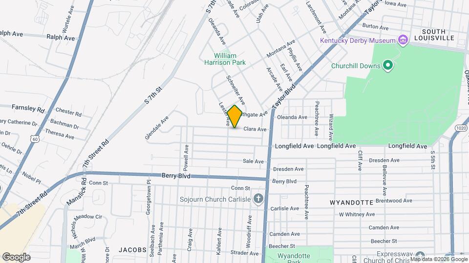 1490 Clara Ave Map and Location Details