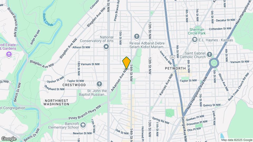 4203 Arkansas Ave NW Map and Location Details