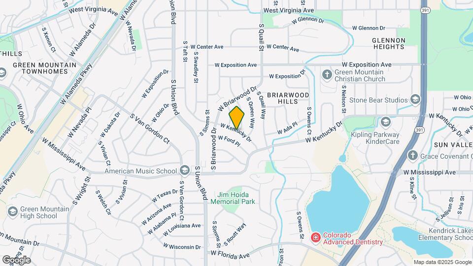 11436 W Kentucky Dr Map and Location Details