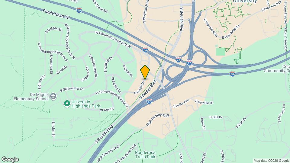 3296 S Litzler Dr, Unit 3296 Map and Location Details