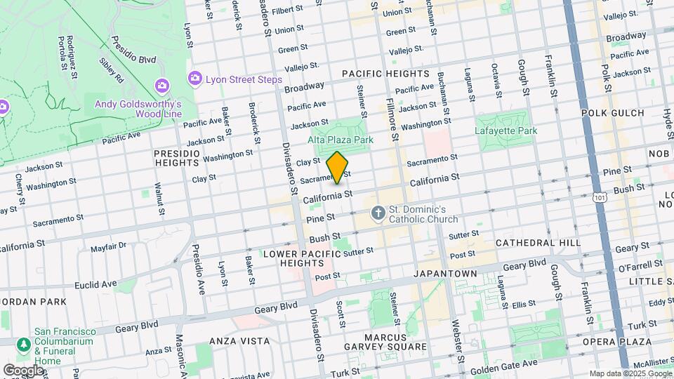 2614 California St Map and Location Details