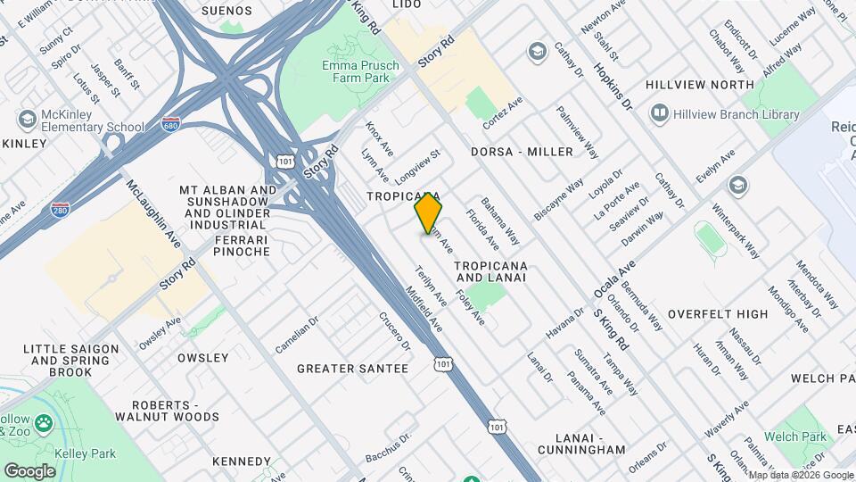 1474 Foley Ave Map and Location Details