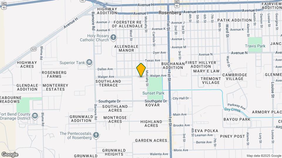 1411 Mimosa Ln Map and Location Details
