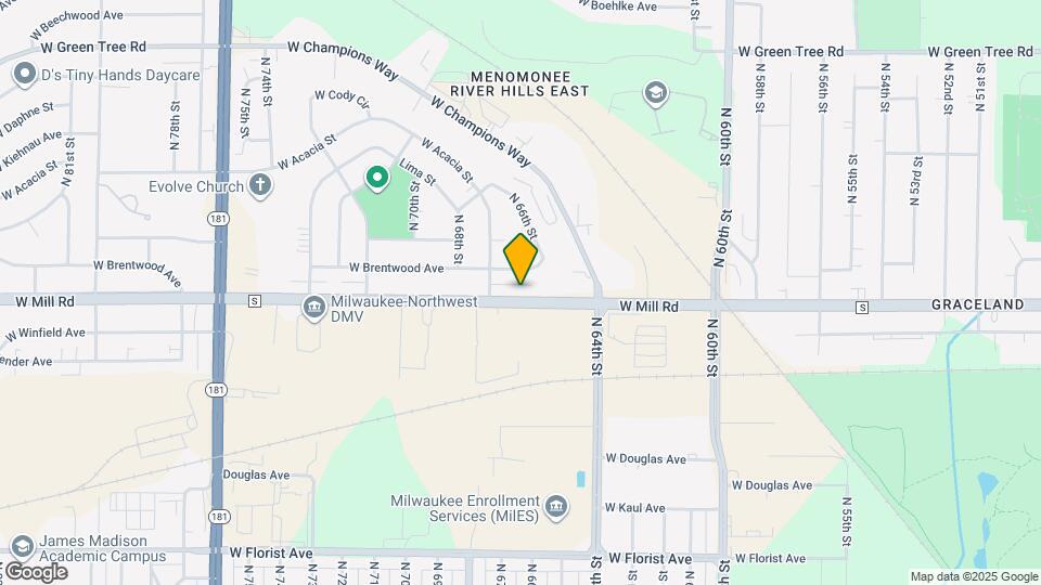 6610 W Mill Rd Map and Location Details