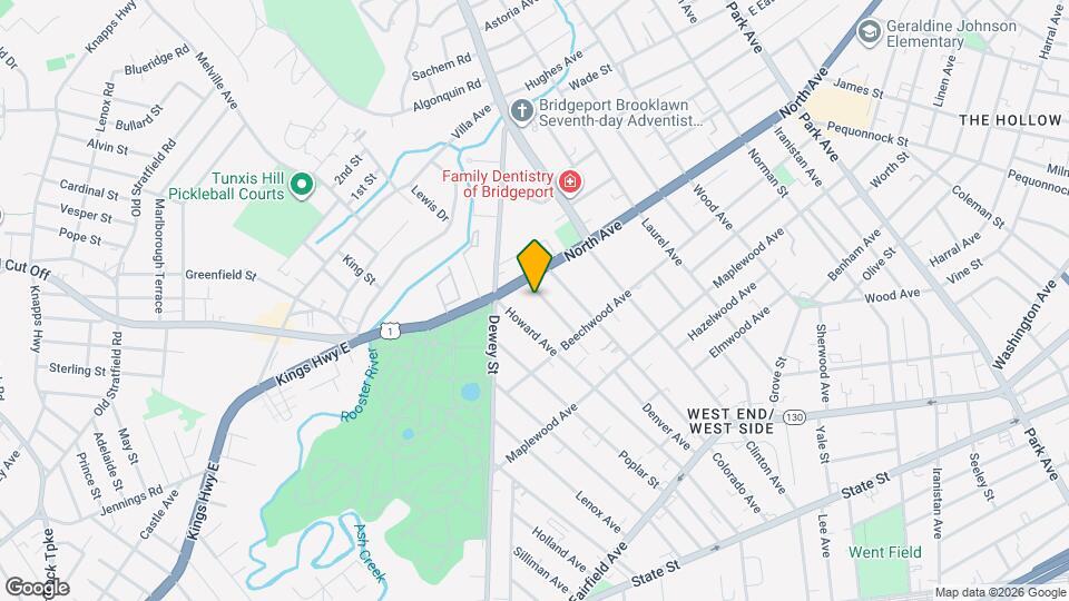 105 Carleton Ave Map and Location Details